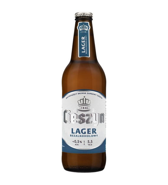 Cieszyn browar - |BEZALKO| Lager bezalkoholowy 500
