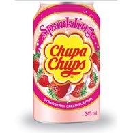Chupa Chups truskawkowo-śmietankowy 345ml/24 e