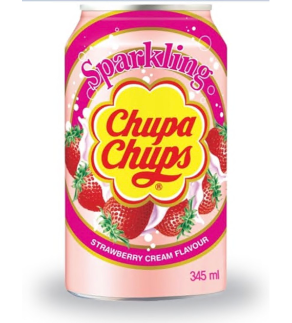 Chupa Chups truskawkowo-śmietankowy K345ml/24 e