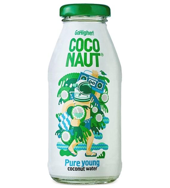COCONAUT Woda z młodego kokosa szkło 250ml HORECA