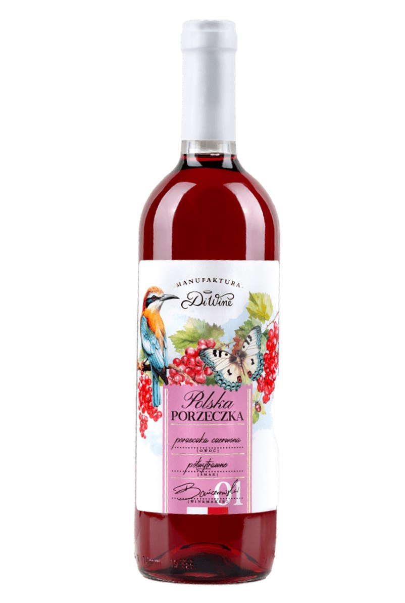 DiWine Czerwona Porzeczka, wino półwytrawne