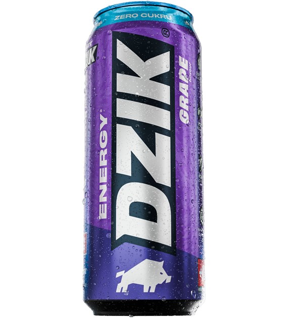 DZIK® ENERGY ZERO KALORII GRAPE 500ml