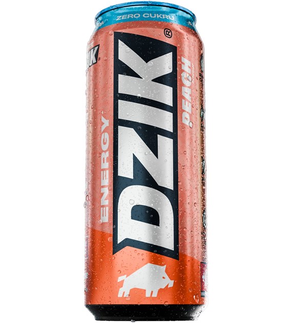 DZIK® ENERGY ZERO KALORII PEACH 500ml