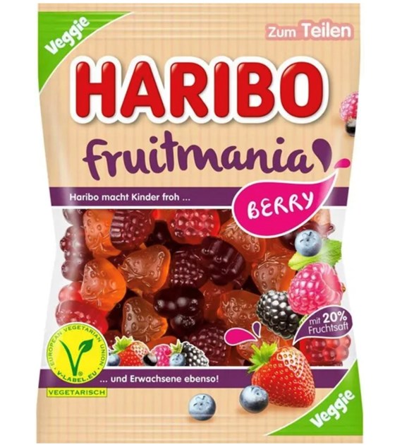HARIBO 160G FRUITMANIA BERRY /20