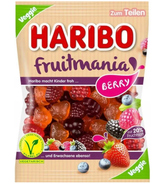 HARIBO 160G FRUITMANIA BERRY /20