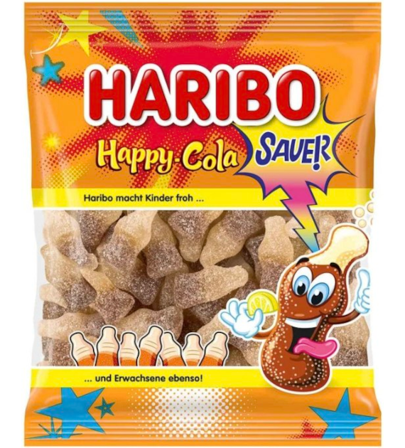 HARIBO 175G HAPPY COLA SAUER /18