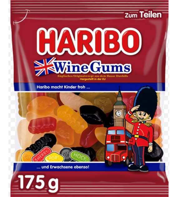 HARIBO 175G WINE GUMS /22