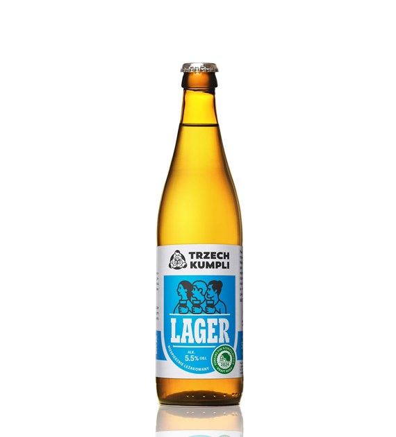 Piwo Trzech Kumpli - lager - butelka 0,5 l