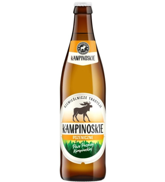 Piwo Kampinoskie Pszenne, Browar Błonie, but. bzw.
