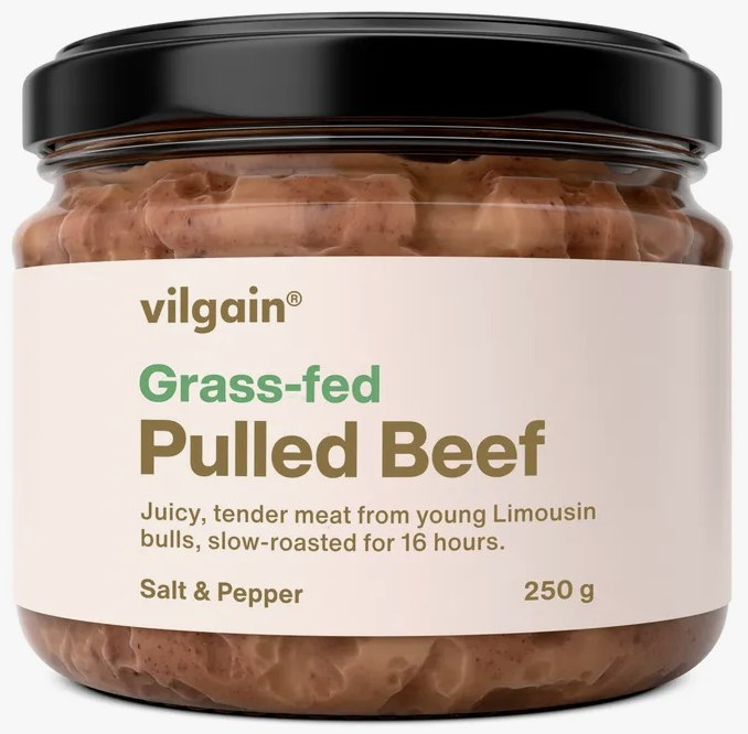 Vilgain Szarpana wołowina sól i pieprz 250 g [PV45