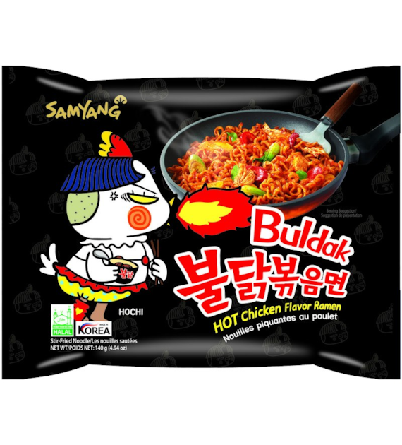 Ramen Hot Kurczak 140g czarny | SamYang | KR [BG