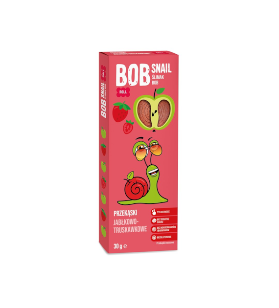 bob snail ROLLS jablko truskawka TM 30g