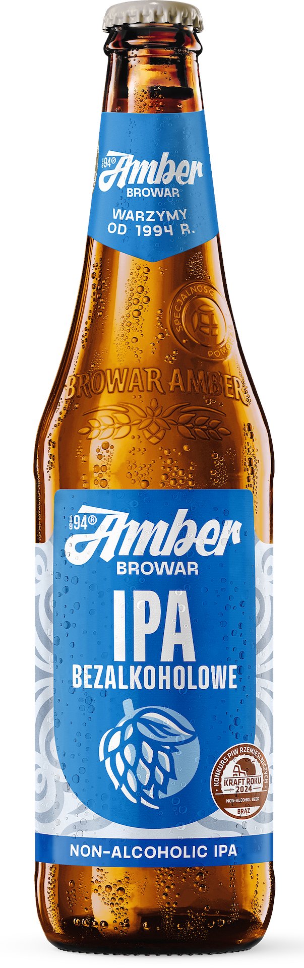 AMBER bezalkoholowa ipa -  500 ml bezzwrotna