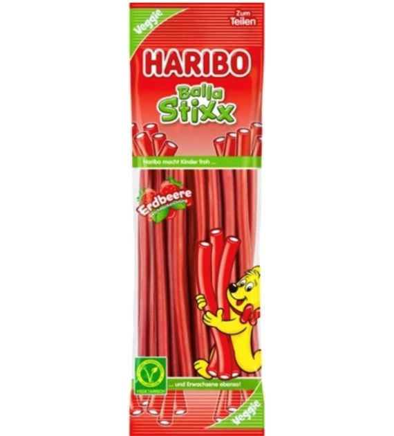 HARIBO 200G BALLA STIXX ERDBEERE