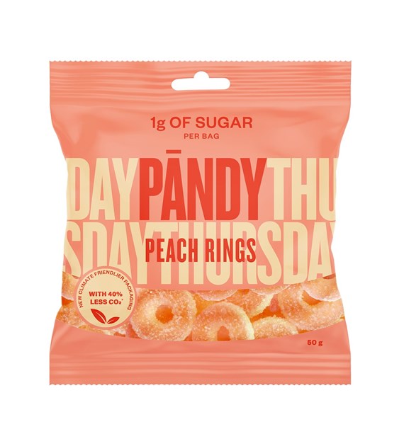 PANDY ŻELKI Peach Rings, 50 g