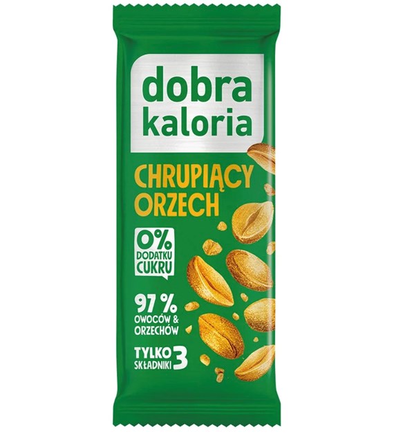 dobra kaloria baton owocowy chrupiący orzech 35g