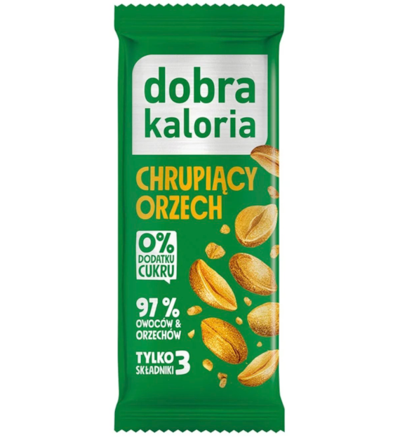 dobra kaloria baton owocowy chrupiący orzech 35g
