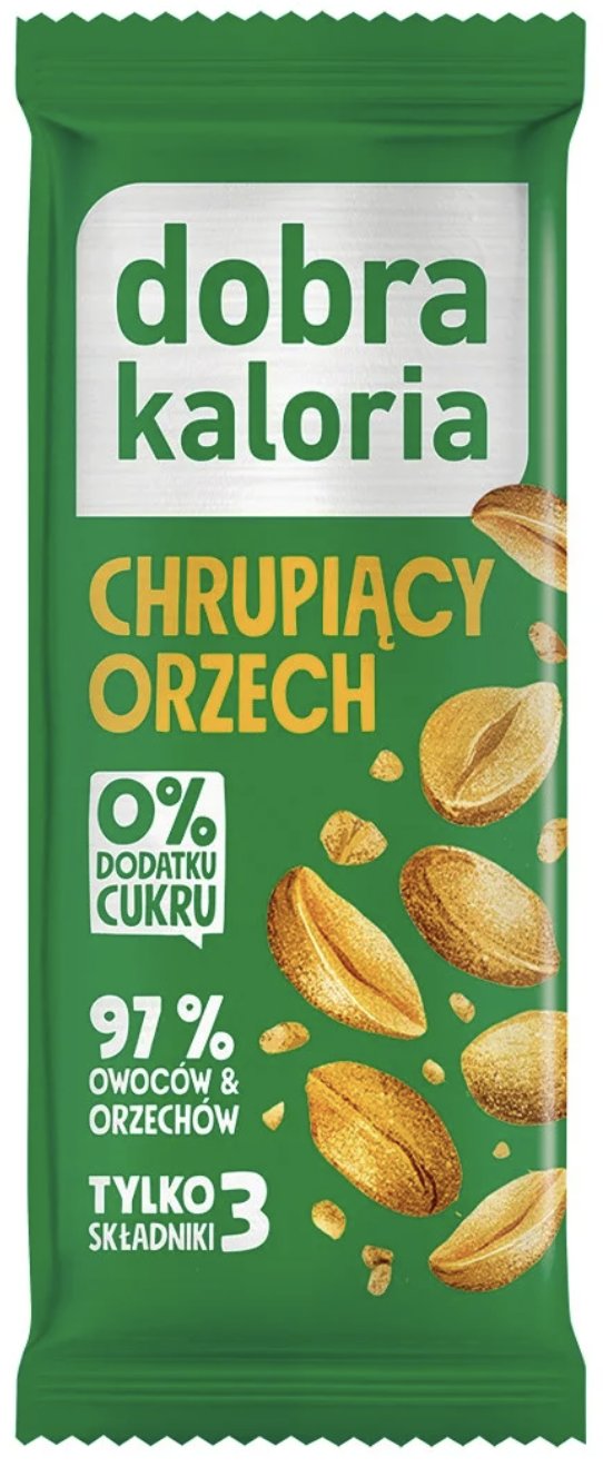 dobra kaloria baton owocowy chrupiący orzech 35g
