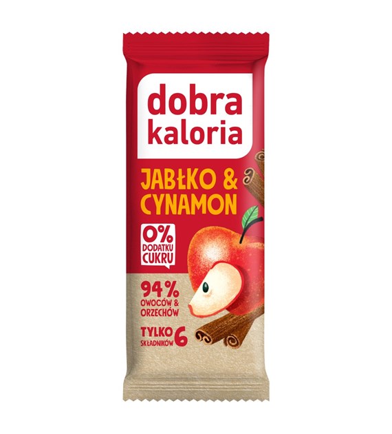 dobra kaloria baton owocowy jabłko cynamon 35g