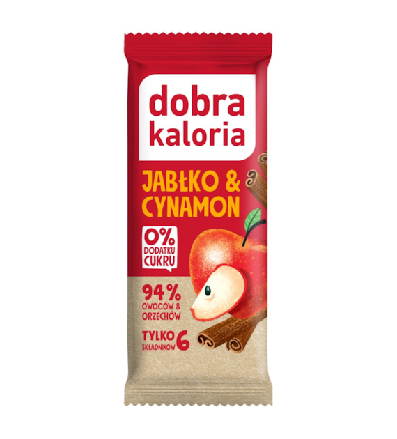 dobra kaloria baton owocowy jabłko cynamon 35g