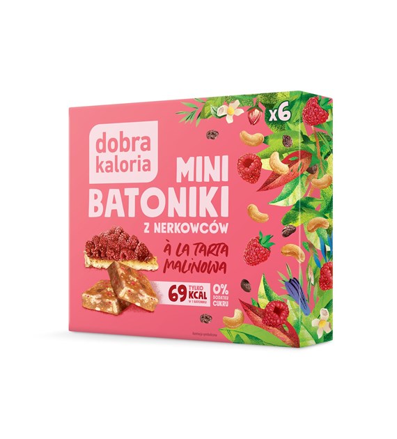 dobra kaloria baton nerkowiec tarta malinowa 102g