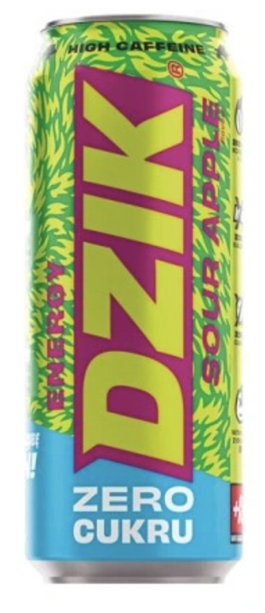 DZIK® ENERGY ZERO KALORII SOUR APPLE 500ml