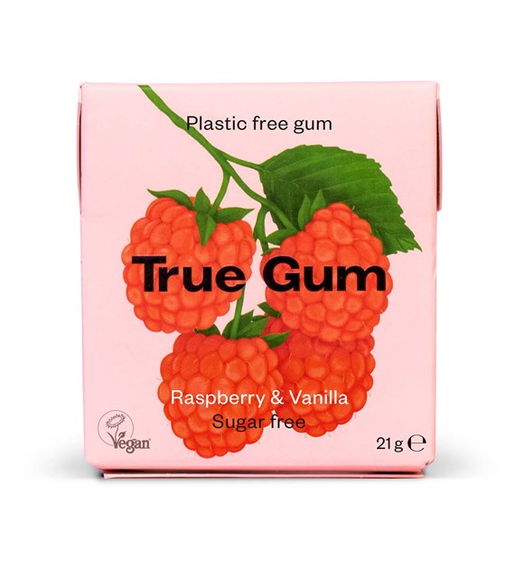 TRUE GUM True Gum Raspberry & Vanilla 21g