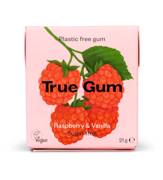 TRUE GUM True Gum Raspberry & Vanilla 21g