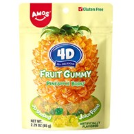 4D Owocowe Żelki - Ananas | 2x12x65g |