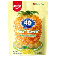 4D Owocowe Żelki - Ananas | 2x12x65g | x