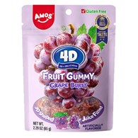 4D Owocowe Żelki - Winogrono | 2x12x65g |