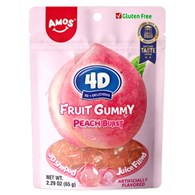 4D Owocowe Żelki - Brzoskwinia | 2x12x65 |