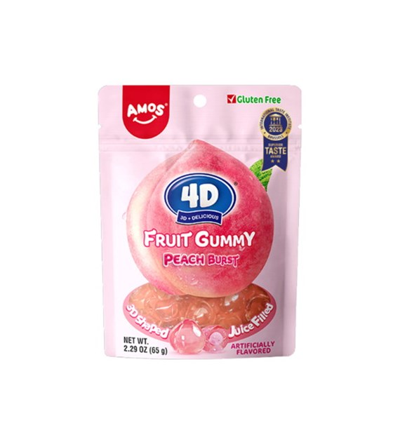 4D Owocowe Żelki - Brzoskwinia | 2x12x65 |