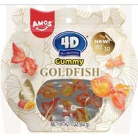 4D Żelki Złota Rybka Mango & Brzoskwinia|2x12x60g|