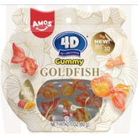 4D Żelki Złota Rybka Mango & Brzoskwinia|2x12x60g|