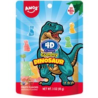 4D Żelki Dinozaury - Owocowy Smak | 2x12x65g |