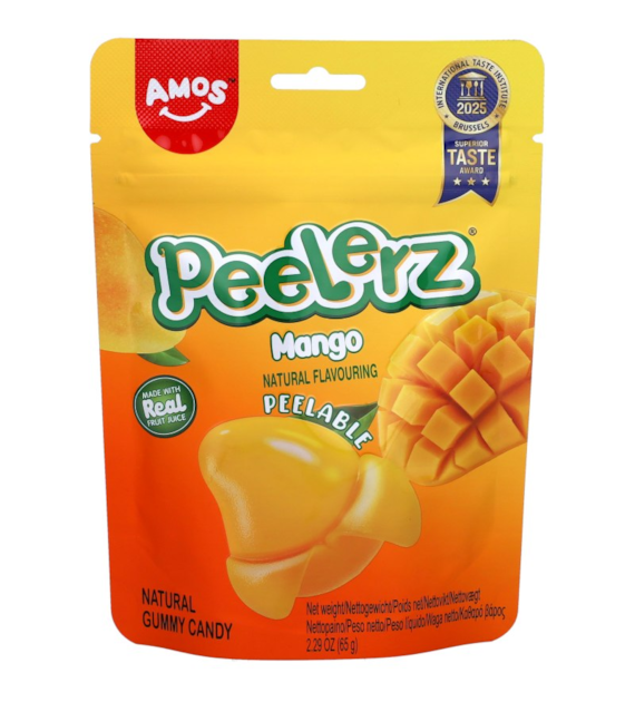 Żelki Peelerz Mango | Amos | 65g |