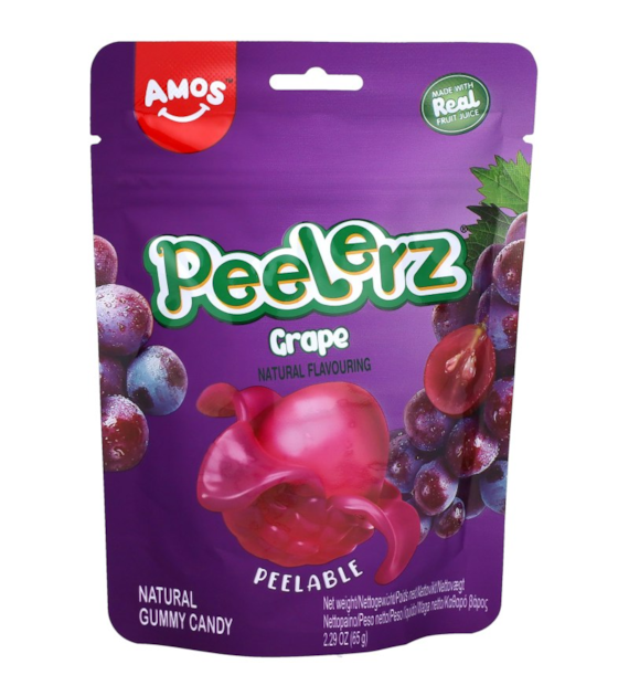 Żelki Peelerz Winogrono | Amos | 65g |