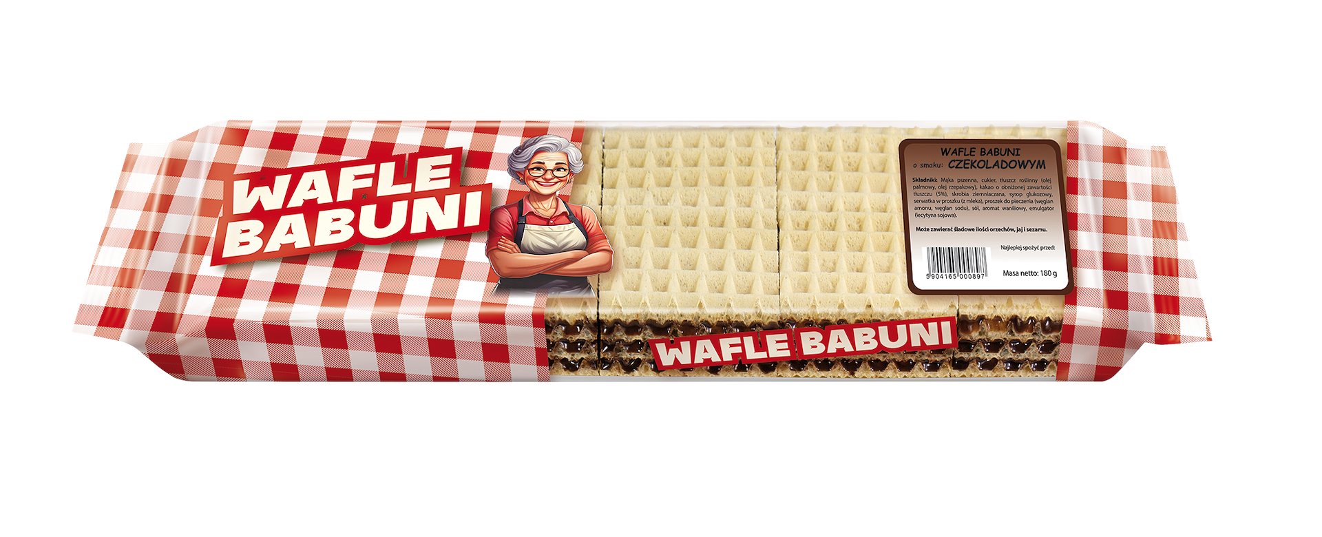 Wafle Babuni Czekoladowe 180g