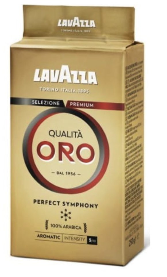 kawa lavazza qualita oro mielona 250g