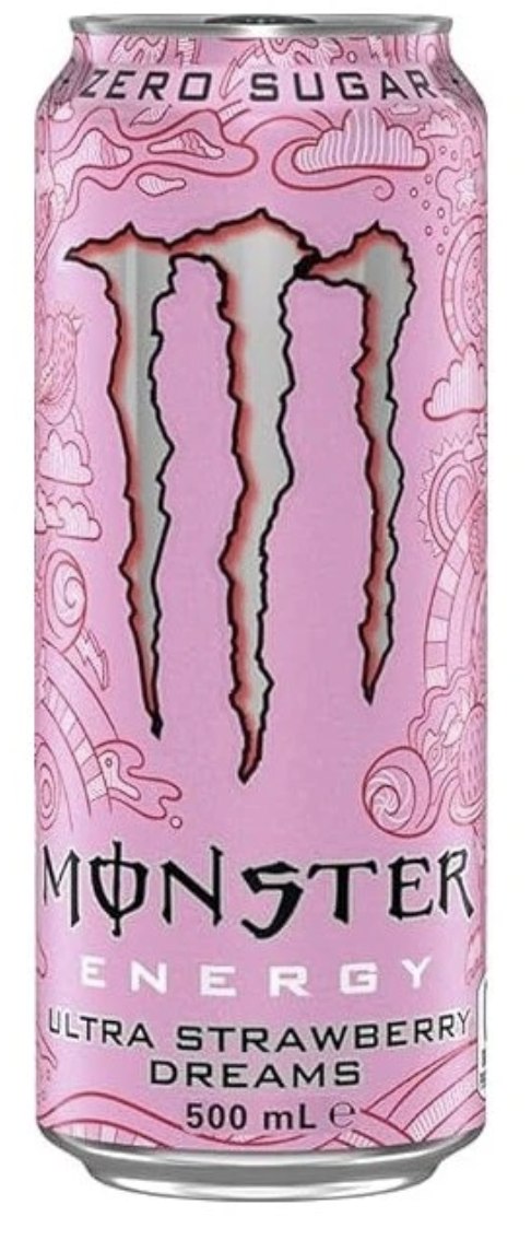 MONSTER ENERGY 500 ml ultra strawberry