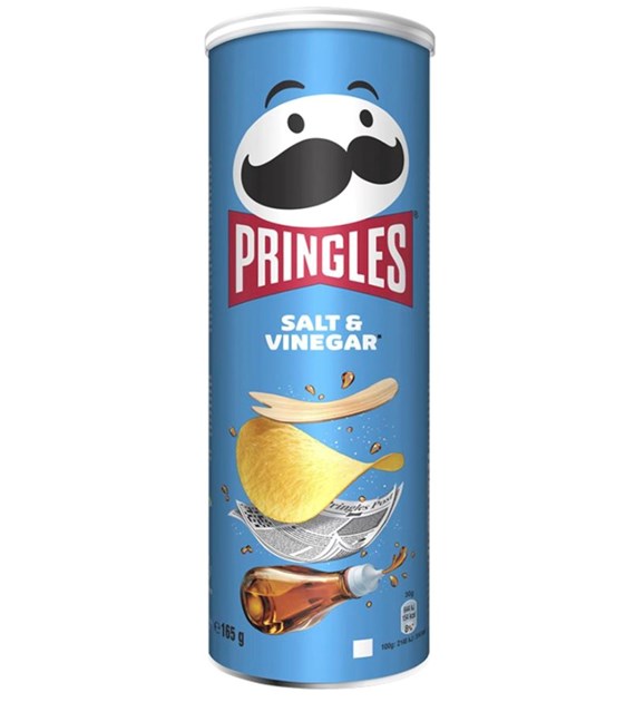 pringles chipsy 165g salt&vinegar