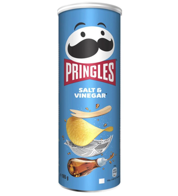 pringles chipsy 165g salt&vinegar