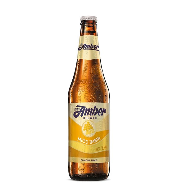 AMBER miód imbir -  500 ml bezzwrotna
