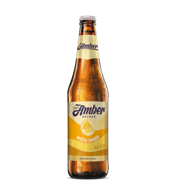 AMBER miód imbir -  500 ml bezzwrotna