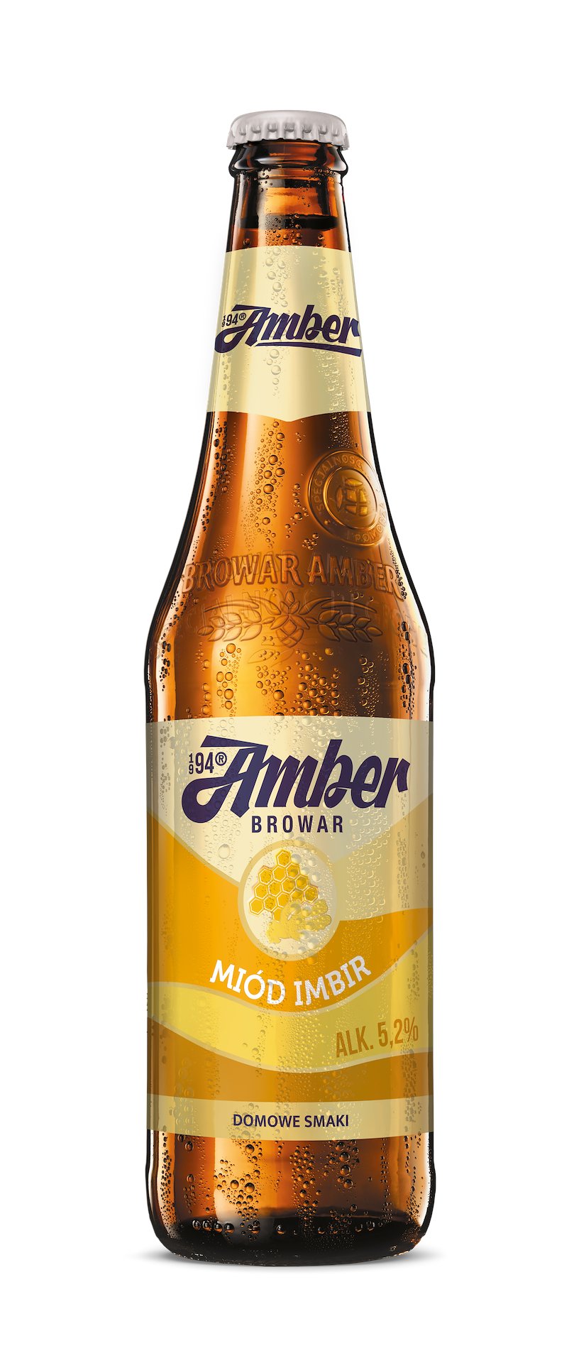AMBER miód imbir -  500 ml bezzwrotna
