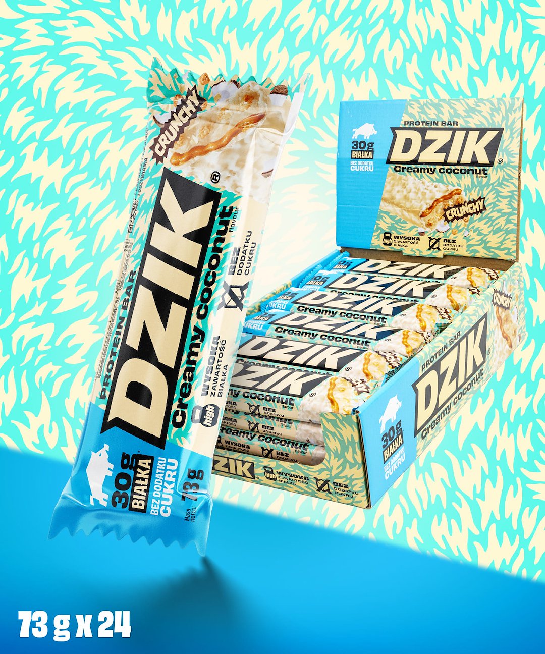 DZIK® PROTEIN BATON CREAMY COCONUT 73g
