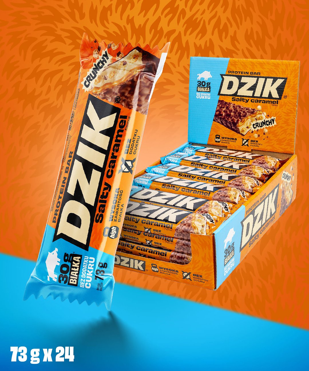DZIK® PROTEIN BATON SALTY CARAMEL 73g