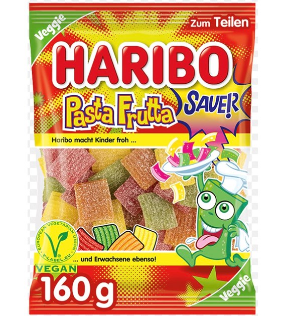 HARIBO 160G PASTA FRUTTA VEG. /16