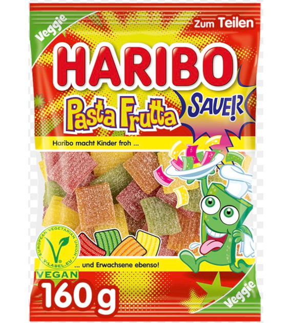 HARIBO 160G PASTA FRUTTA VEG. /16